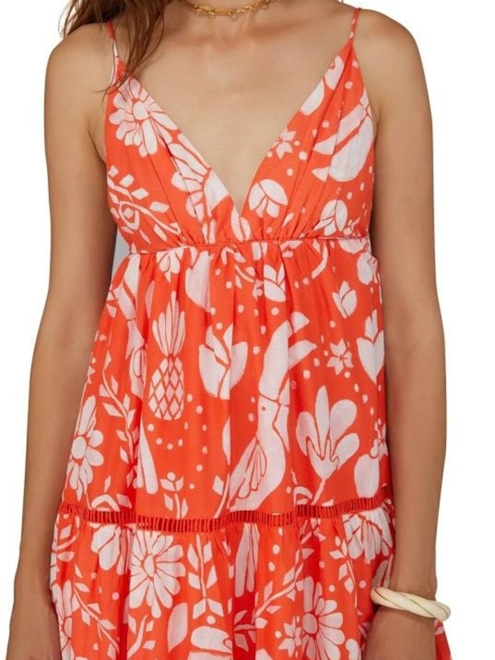 Farm Rio Neon Jungle Maxi Dress